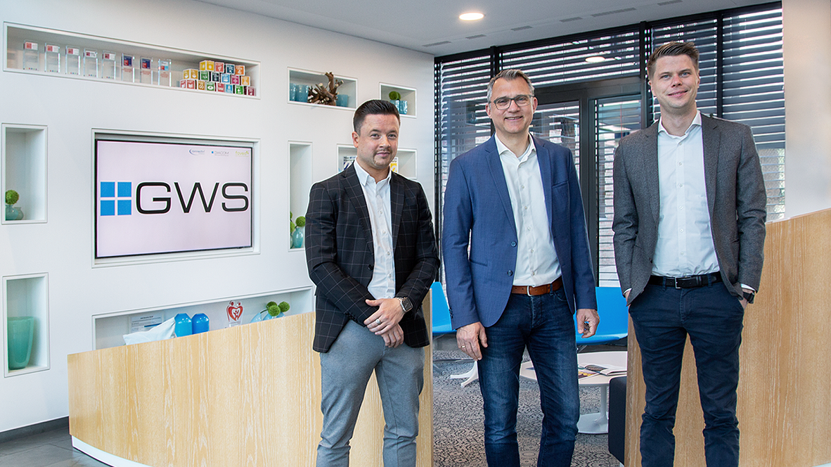 v. l. n. r.: Philipp Wamhoff (netgo) Carsten Wollny (GWS) und Michael Gericks (netgo). ©GWS