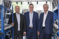 PCS Geschäftsführer Ulrich Kastner-Jung, Matthias Kleemeier und Walter Elsner schauen positiv in die Zukunft.