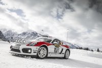Rallye-Konzeptstudie Porsche Cayman GT4 Clubsport für die FIA-R-GT-Kategorie beim Porsche Winter Event in Zell am See (A)