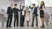 Porsche Golf Cup World Final 2019: Sieger World Trophy - Team Südkorea auf der Bühne