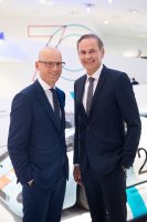 Freuen sich auf die Partnerschaft: Oliver Blume, Vorstandsvorsitzender von Porsche, und Hugo-Boss-CEO Mark Langer