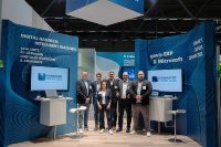 Das Team der GWS beim EUROBAUSTOFF FORUM 2025. V. l. n. r.: Maik Niggemann, Patrick Jablonski, Sabine Hoffmann, Udo Lorenz, Andreas Wanstrath und Philipp Köppe.