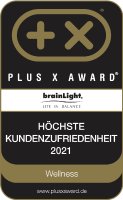 Am 04.08.21 wurde die brainLight GmbH vom renommierten Plus X Award für "Höchste Kundenzufriedenheit" ausgezeichnet.
